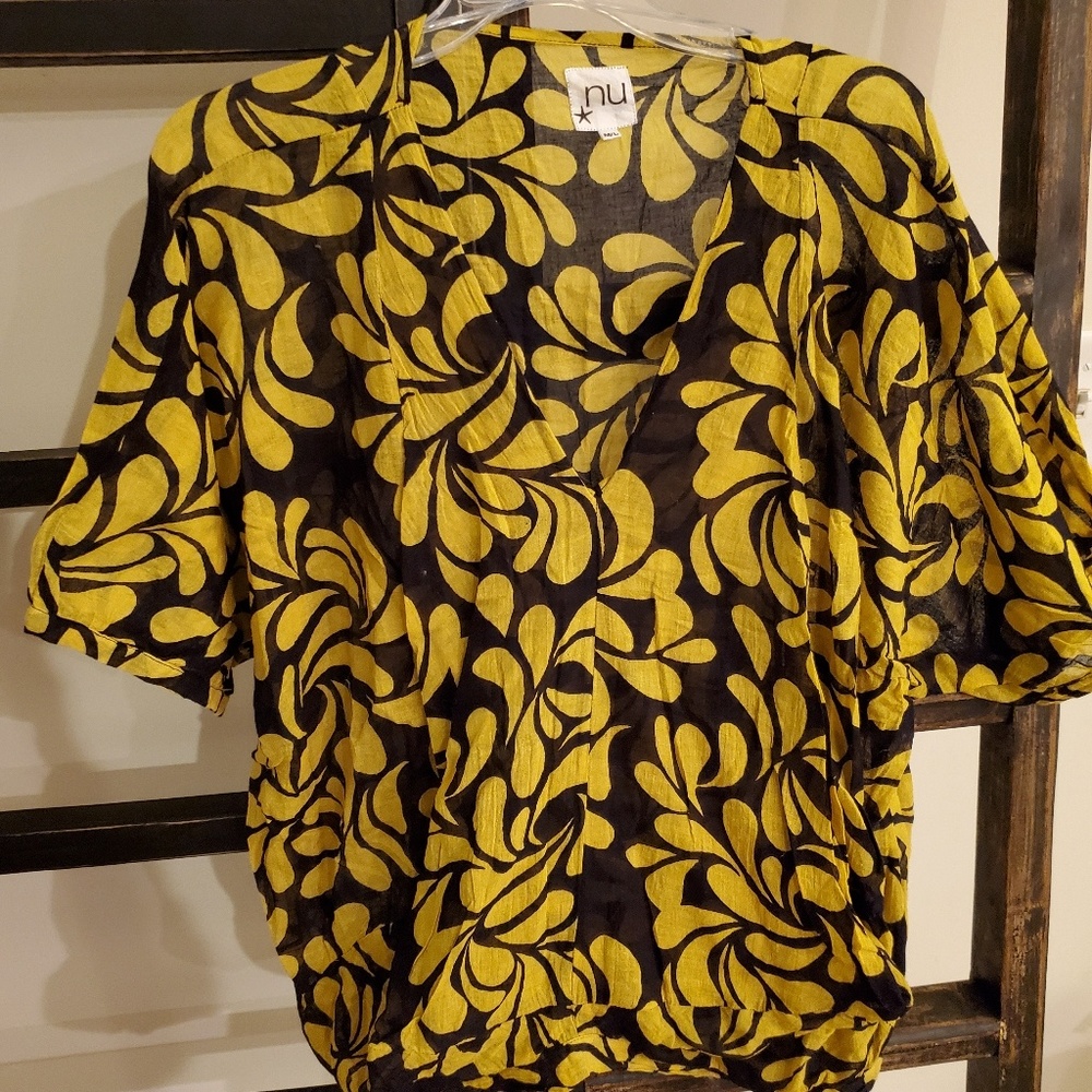 Short Sleeve Cotton Blouse